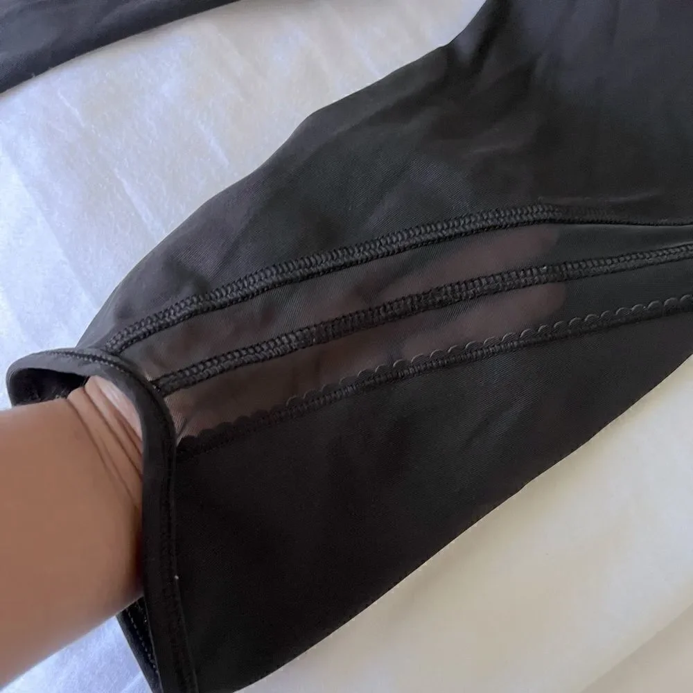 Lululemon Sun Setter Black Cropped  leggings 17 “ size 6